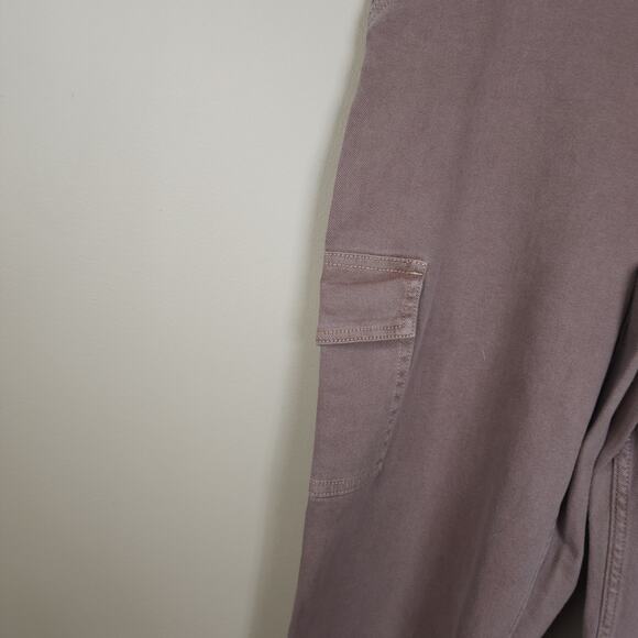 Hollister Ultra High-Rise Cargo Utility Dad Pant in Brown Size 14R - Picture 4 of 12